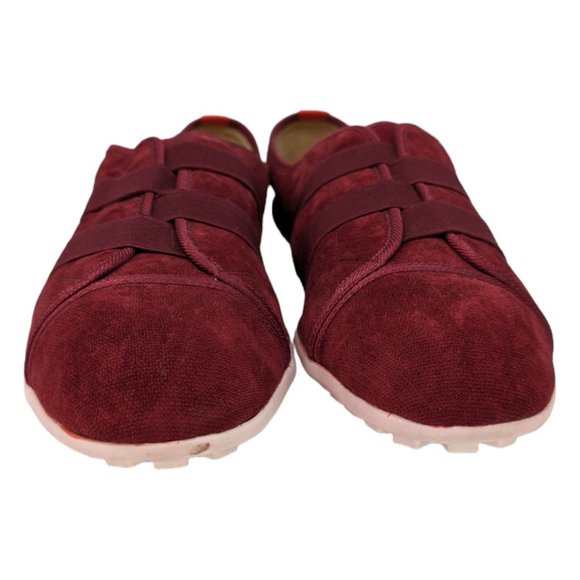 Ionic Epic Rover Shoes Mens Maroon Velvet Fabric Slip On Lightweight Size 8.5 - Picture 9 of 12